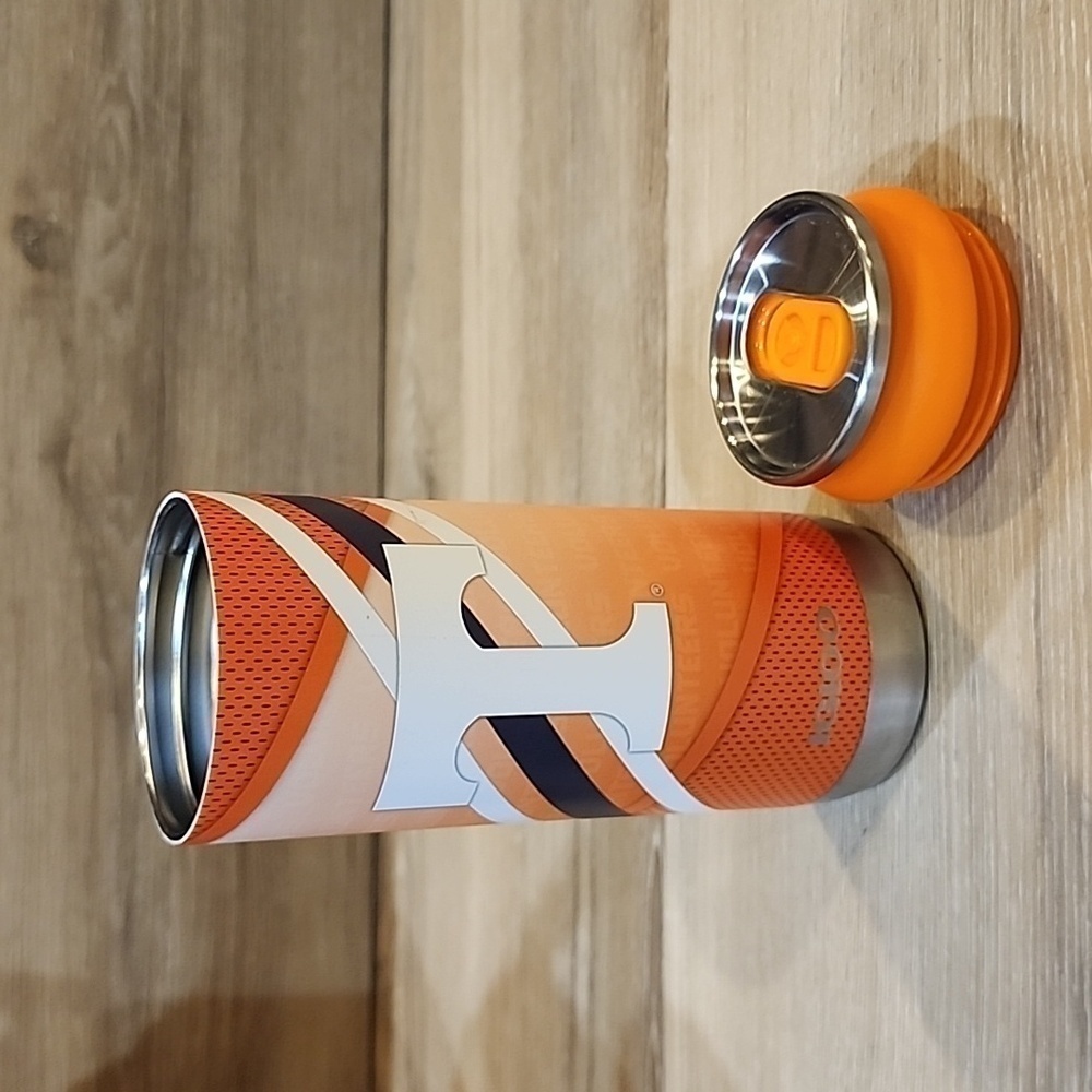 Igloo Orange and Silver Thermos